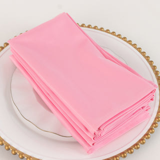 <h3 style="margin-left:0px;"><strong>Elegant Pink Scuba Cloth Napkins</strong>