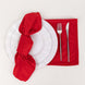 5 Pack Red Premium Scuba Cloth Napkins, Wrinkle-Free Reusable Dinner Napkins - 20x20inch