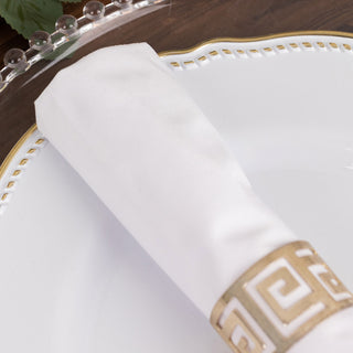 Unveil Effortless Elegance with Seamless White Dinner Napkins
