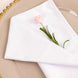 5 Pack White Premium Scuba Cloth Napkins, Wrinkle-Free Reusable Dinner Napkins