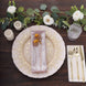 5 Pack Rose Gold Shimmer Sequin Dots Polyester Table Napkins, Reusable Sparkle Glitter Cloth Dinner 