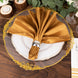 5 Pack Gold Striped Satin Linen Napkins, Wrinkle-Free Reusable Wedding Napkins