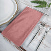 5 Pack | Dusty Rose Premium Sheen Finish Velvet Cloth Dinner Napkins | 20inch x 20inch