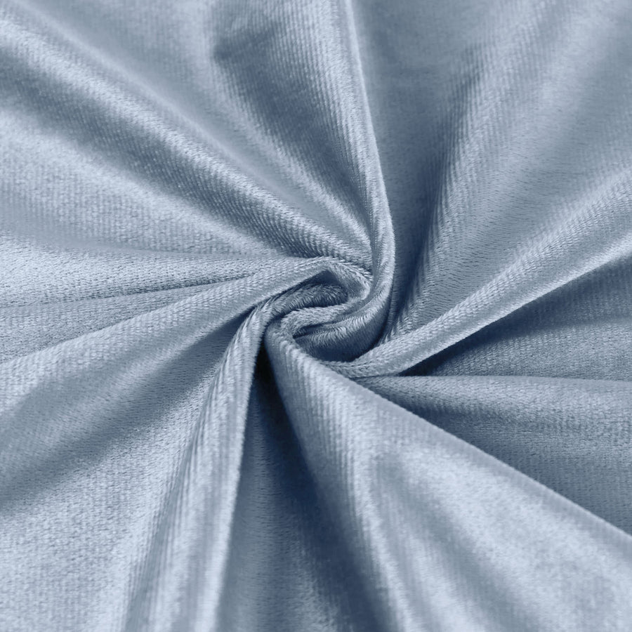 5 Pack | Dusty Blue Premium Sheen Finish Velvet Cloth Dinner Napkins#whtbkgd