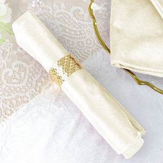 Create an Unforgettable Event with Ivory Velvet Dinner Napkins