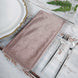5 Pack | Dusty Rose Premium Sheen Finish Velvet Cloth Dinner Napkins