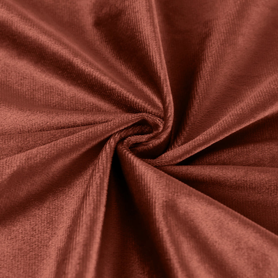5 Pack Terracotta (Rust) Premium Sheen Finish Velvet Cloth Dinner Napkins#whtbkgd