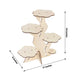 v5-Tier Natural Laser Cut Wooden Tree Tower Cupcake Dessert Stand