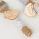 Natural Rustic Jute Lace Wedding Cake Knife Server Party Favors Gift Set, Gift Box Heart Tags