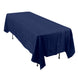 60x102Inch Navy Blue Accordion Crinkle Taffeta Rectangle Tablecloth