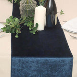 12" x 108" | Navy Blue | Premium Velvet Table Runner