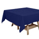 70 inch Navy Blue Square Polyester Tablecloth