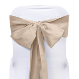 5 Pack | Nude Polyester Chair Sashes - 6inch x 108inch