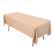60x102inch Nude Premium Scuba Wrinkle Free Rectangular Tablecloth Seamless Scuba Polyester