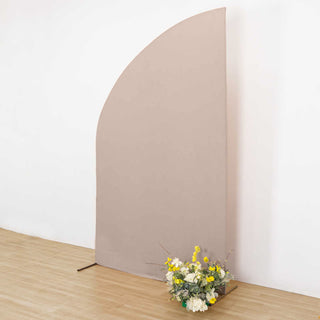 Unleash Your Creativity: 8ft Nude Spandex Fitted Wedding Arch Cover