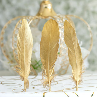 Endless Creativity with Metallic Gold Craft Feathers