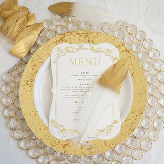 Add a Touch of Elegance with Metallic Gold Dipped Feathers