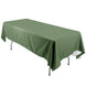 60x126Inch Olive Green Seamless Polyester Rectangular Tablecloth