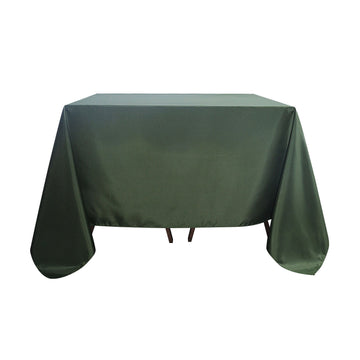 90"x90" Olive Green Seamless Square Polyester Tablecloth