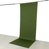 Olive Green 4-Way Stretch Spandex Photography Backdrop Curtain with Rod Pockets