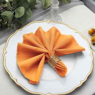 Orange Seamless Cloth Dinner Napkins - The Ultimate Table Decor