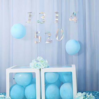 Elevate Your Event Decor with Iridescent Number Stickers