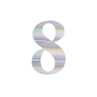 Versatile and Stylish Iridescent Number Stickers for Any Occasion