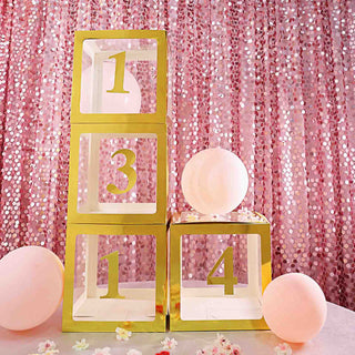 Gold Number Stickers for Versatile Event Decor