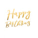 10ft Pre-Strung Gold Foil "Happy Birthday" Banner, Party Photo Backdrop Hanging Garland#whtbkgd
