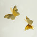 2 Pack | 9ft Gold 3D Paper Butterfly Hanging Garland Streamers, Party String Banners