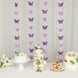 2 Pack | 9ft Purple 3D Paper Butterfly Hanging Garland Streamers, Party String Banners