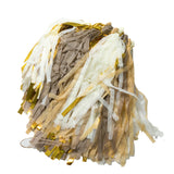 Gold and beige pom-pom decorations for parties and events