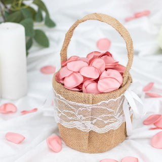Add Elegance and Romance with Matte Dusty Rose Flower Petals