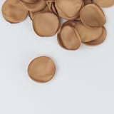 400 Pack | Matte Gold Life-Like Flower Petals, Silk Rose Petal Round Table Confetti