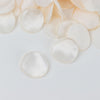 400 Pack | Shiny Ivory Life-Like Flower Petals, Silk Rose Petal Round Table Confetti