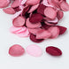 400 Pack | Matte Dusty Rose Mix Life-Like Flower Petals, Rose Petal Round Table Confetti#whtbkgd