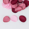 400 Pack | Matte Dusty Rose Mix Life-Like Flower Petals, Silk Rose Petal Round Table Confetti
