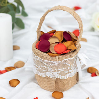Add Elegance to Your Event with Matte Terracotta Mix Life-Like Flower Petals
