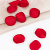 400 Pack | Matte Red Life-Like Flower Petals, Silk Rose Petal Round Table Confetti