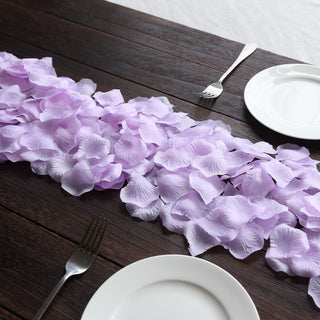 Add Festive Joy to Your Event: Lavender Lilac Silk Rose Petals for Table Confetti and Floor Scatters