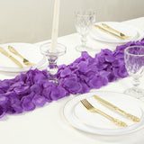 500 Pack | Purple Silk Rose Petals Table Confetti or Floor Scatters