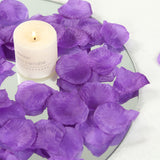 500 Pack | Purple Silk Rose Petals Table Confetti or Floor Scatters