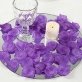 500 Pack | Purple Silk Rose Petals Table Confetti or Floor Scatters