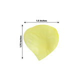 500 Pack Yellow Silk Rose Petals Table Confetti or Floor Scatters