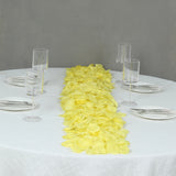 500 Pack Yellow Silk Rose Petals Table Confetti or Floor Scatters