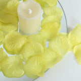 500 Pack Yellow Silk Rose Petals Table Confetti or Floor Scatters