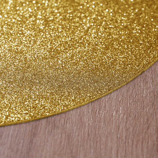 Create a Glamorous Table Setting with Gold Sparkle Placemats
