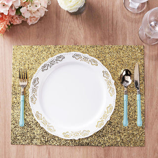 Dazzle Your Guests with Decorative Champagne Sparkle Placemats