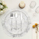10 Pack | 13inch Metallic Silver Foil Mesh Table Placemats