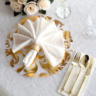 Create Unforgettable Moments with Gold Sheer Organza Placemats